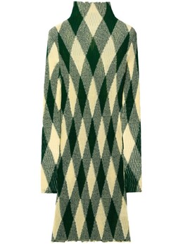 Burberry: Зелёное платье 