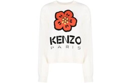 Kenzo: Белый свитер 