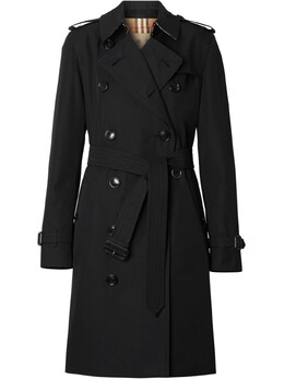 Burberry: Чёрный плащ  The Kensington Heritage