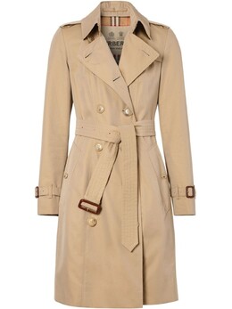 Burberry: Коричневый плащ  Chelsea Heritage