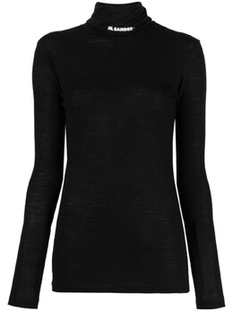 Jil Sander: Топ с воротником 