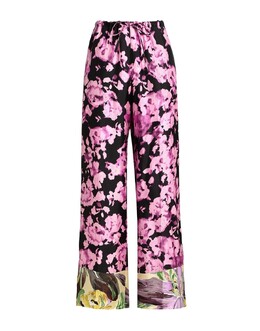 Dries Van Noten: Брюки с цветочным принтом 