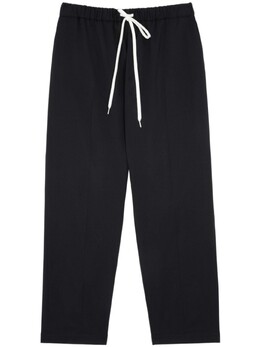 MM6 Maison Margiela: Чёрные брюки 