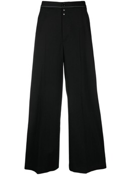 MM6 Maison Margiela: Чёрные брюки 