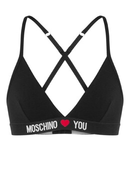 Moschino: Чёрный бюстгальтер 