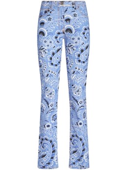 Etro: Джинсы с принтом 