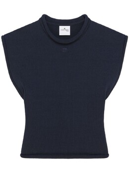 Courreges: Трикотажный топ 