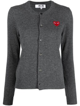 Comme Des Garçons Play: Серый кардиган 