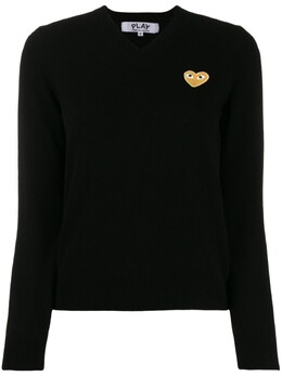 Comme Des Garçons Play: Свитер с v-образным вырезом 