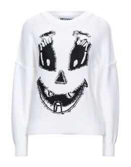 Moschino: Белый свитер 