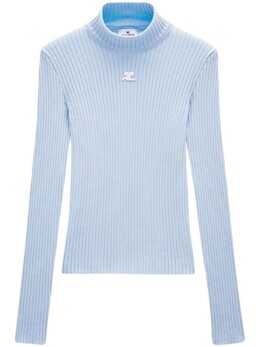 Courreges: Синий топ 