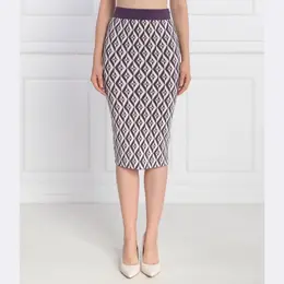 Elisabetta Franchi: Фиолетовая юбка 