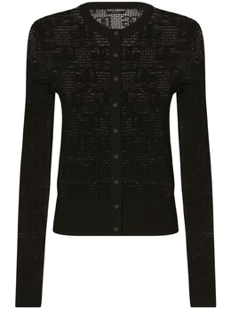 Dolce & Gabbana: Жаккардовый кардиган  DG