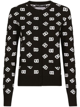 Dolce & Gabbana: Чёрный кардиган  DG