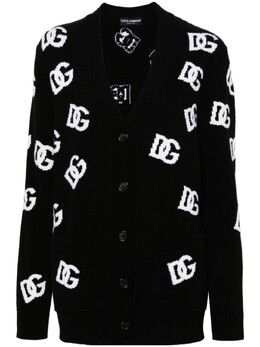 Dolce & Gabbana: Чёрный кардиган 