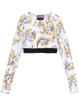 Versace Jeans Couture: Топ с принтом 