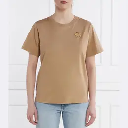 BOSS: Коричневая футболка 