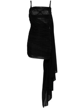 MUGLER: Драпированное платье 