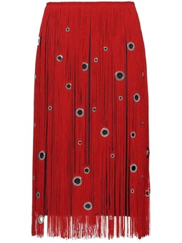 Prada: Юбка бахромой 