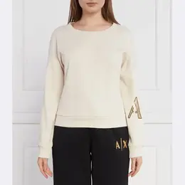 Armani Exchange: Бежевая толстовка 