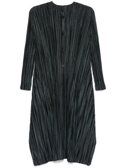Pleats Please Issey Miyake: Зелёное пальто 