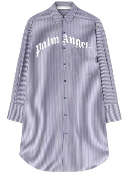 Palm Angels: Платье в полоску 
