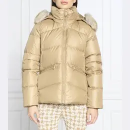 Calvin Klein: Коричневый пуховик 