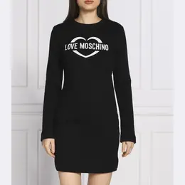 LOVE MOSCHINO: Чёрное платье 