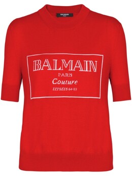 Balmain: Красная футболка 