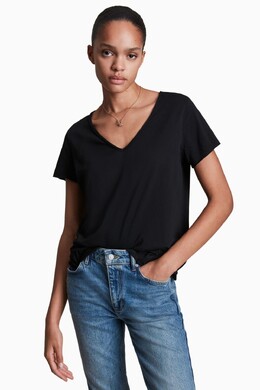 Allsaints: Чёрная футболка  All Saints