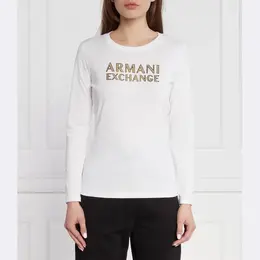 Armani Exchange: Белая блуза 