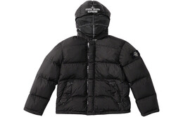 Supreme: Чёрный пуховик  Stone Island