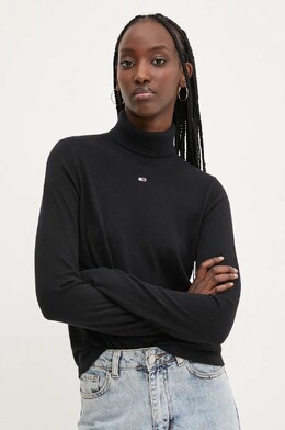 Tommy Jeans: Чёрный свитер 