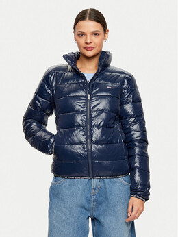 Tommy Jeans: Синий пуховик 