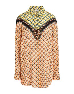Etro: Оранжевая рубашка 