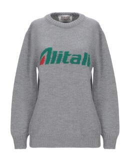 Alberta Ferretti: Серый свитер 