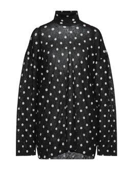Balenciaga: Чёрный свитер 