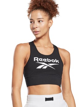 Reebok: Чёрный бюстгальтер 