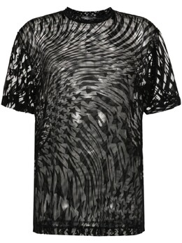 MUGLER: Футболка с принтом 
