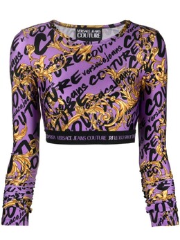 Versace Jeans Couture: Короткий топ 