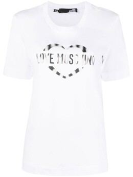 LOVE MOSCHINO: Белая футболка 