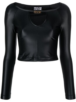 Versace Jeans Couture: Короткий топ 