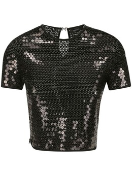 MUGLER: Блуза с коротким рукавом 