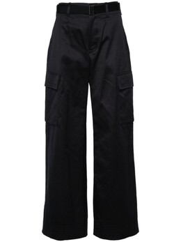 Sacai: Брюки с завышенной талией 