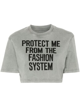 Moschino: Короткая футболка 