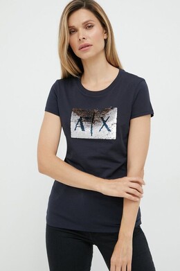 Armani Exchange: Хлопковая футболка 