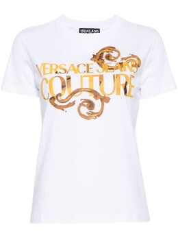 Versace Jeans Couture: Белая футболка 