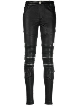 Philipp Plein: Кожаные брюки 