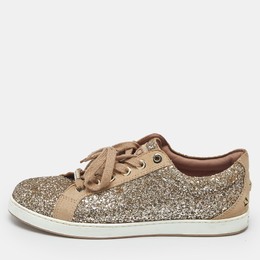 Jimmy Choo: Бежевые кроссовки 