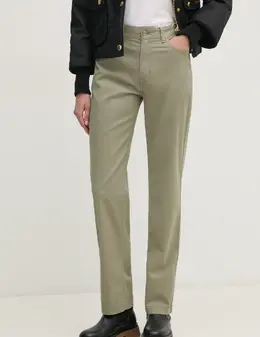 Calvin Klein Jeans: Зелёные брюки 